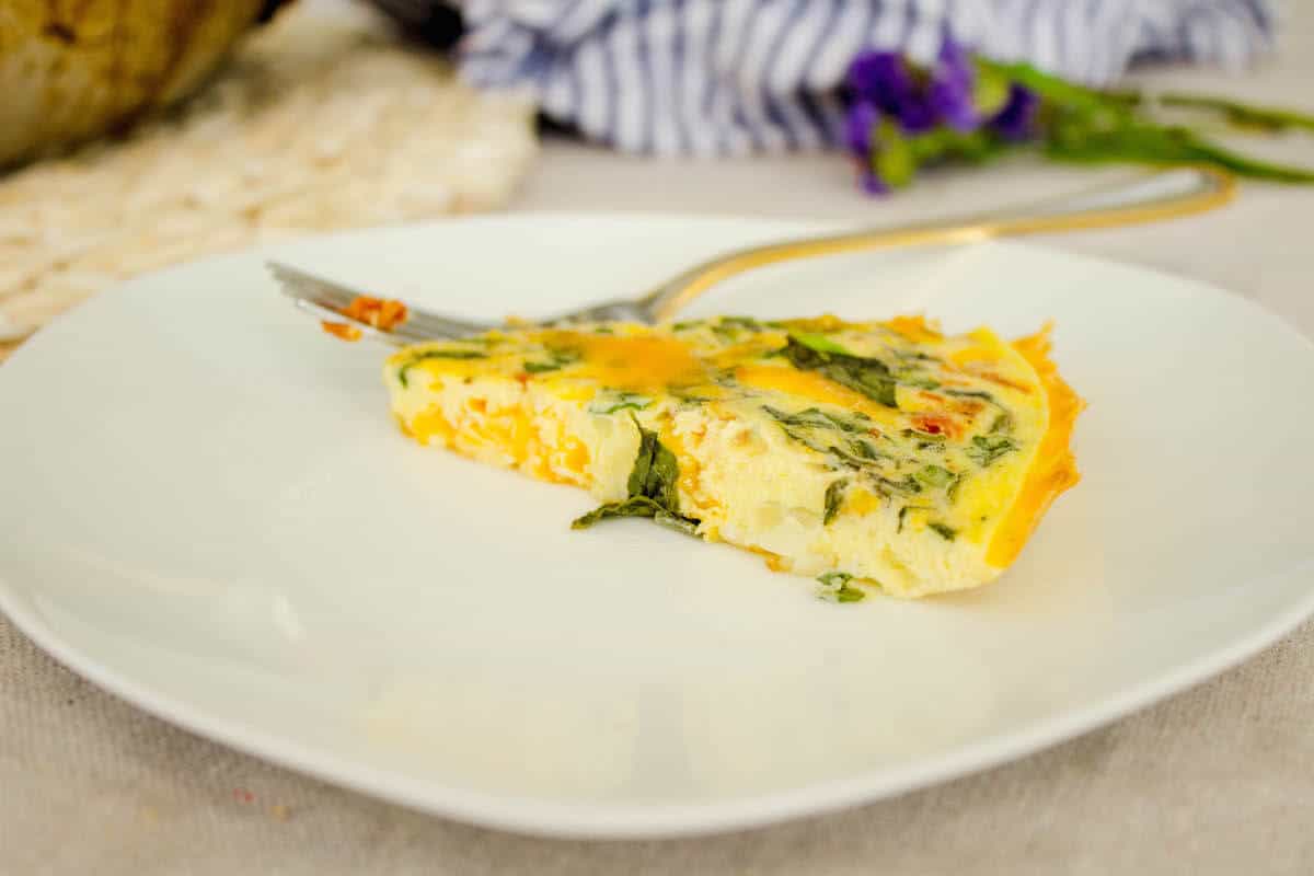 sundried tomato quiche sans crust