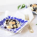 blueberry galettes recipe on a plate image