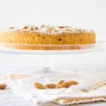 peach almond cake