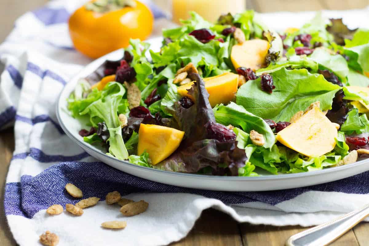 persimmon harvest salad