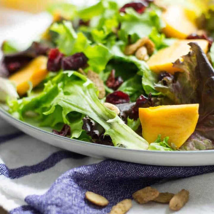 persimmon harvest salad