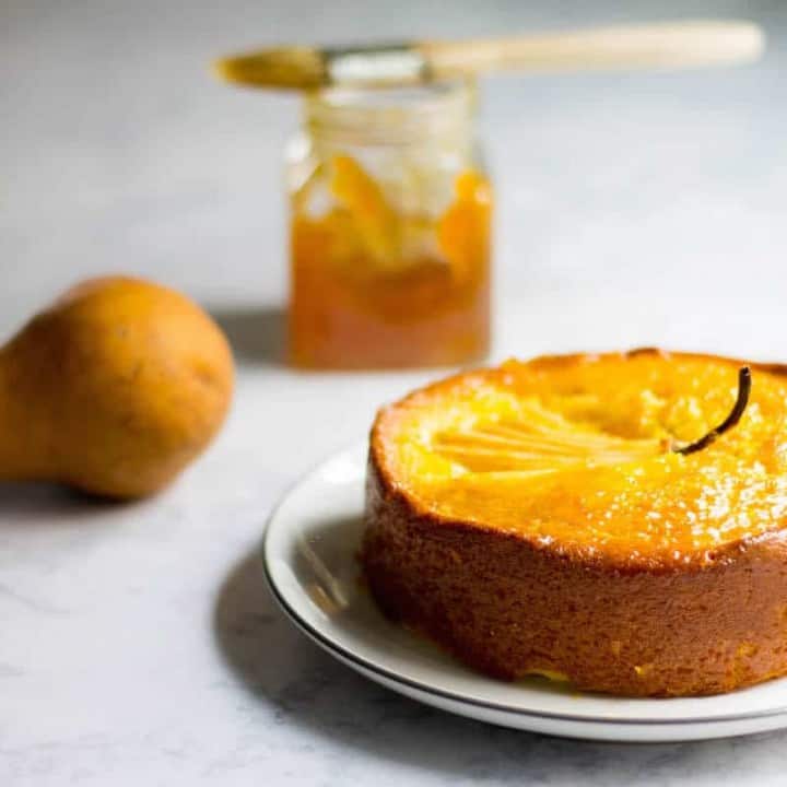Saffron Pear Cake