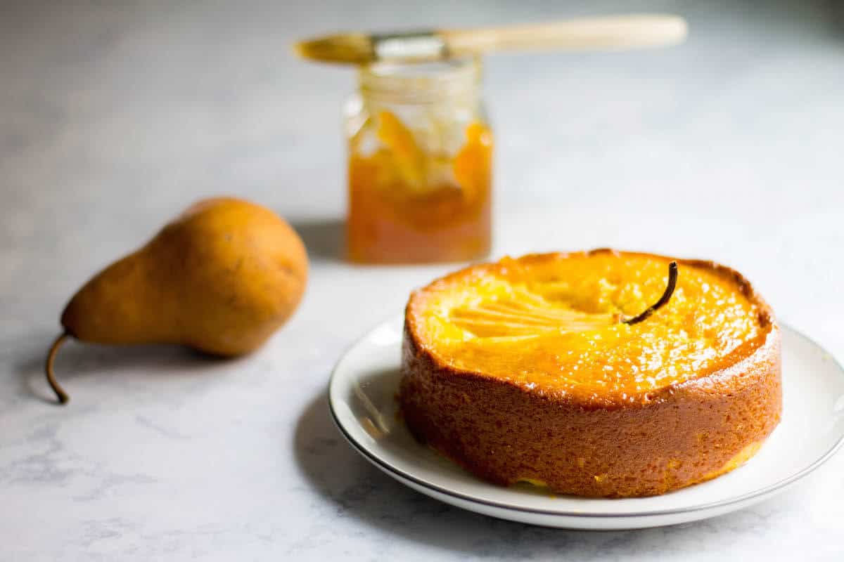 Saffron Pear Cake