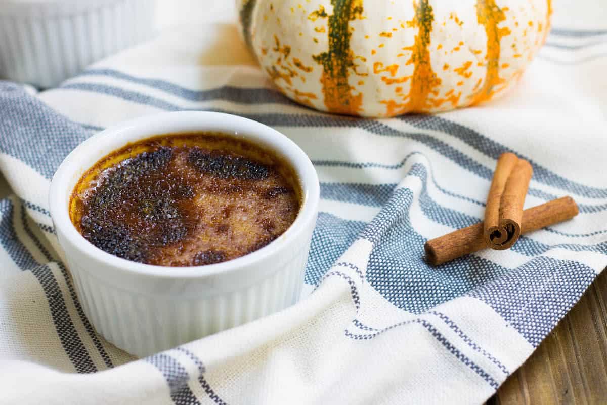 pumpkin crème brûlée recipe image