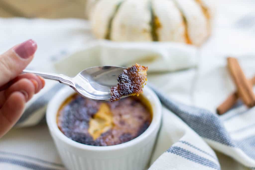 pumpkin crème brûlée sugar topping