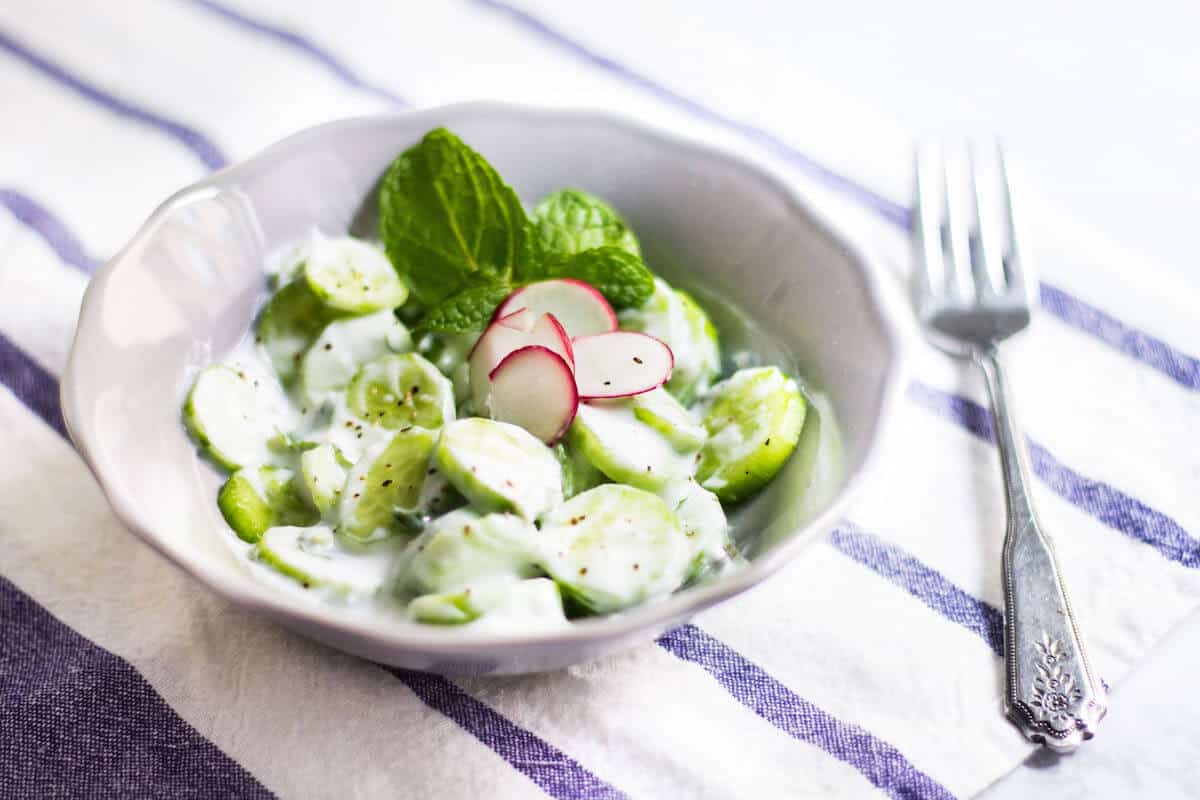 concombre a la menthe