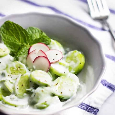 concombre a la menthe