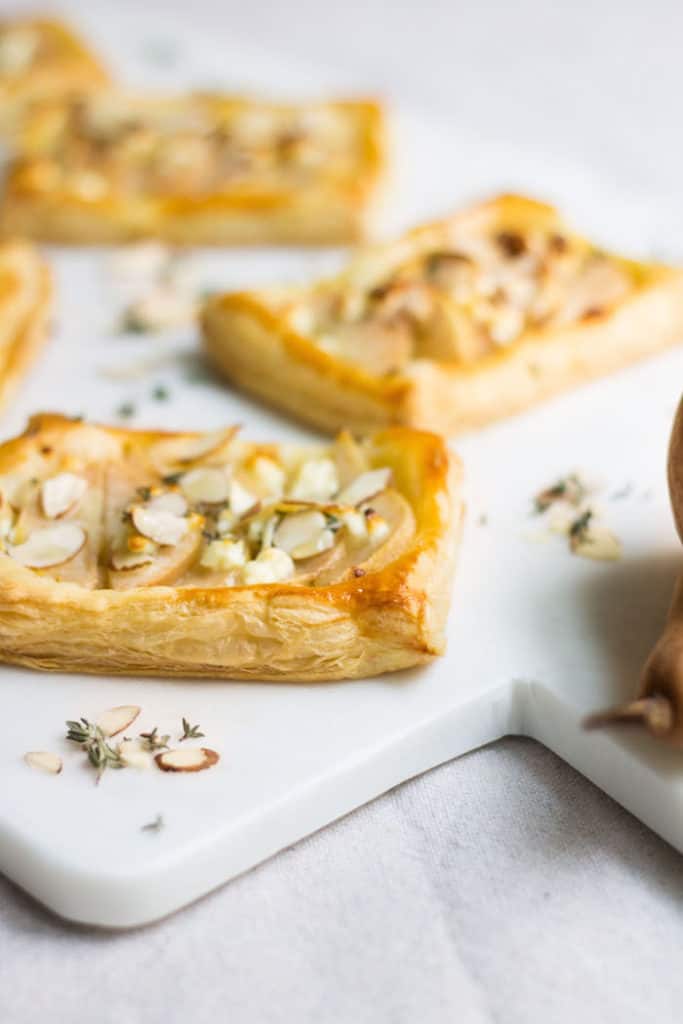 pear feta tart