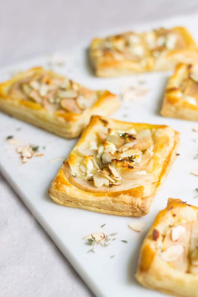 pear feta tart