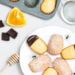 honey and orange madeleines