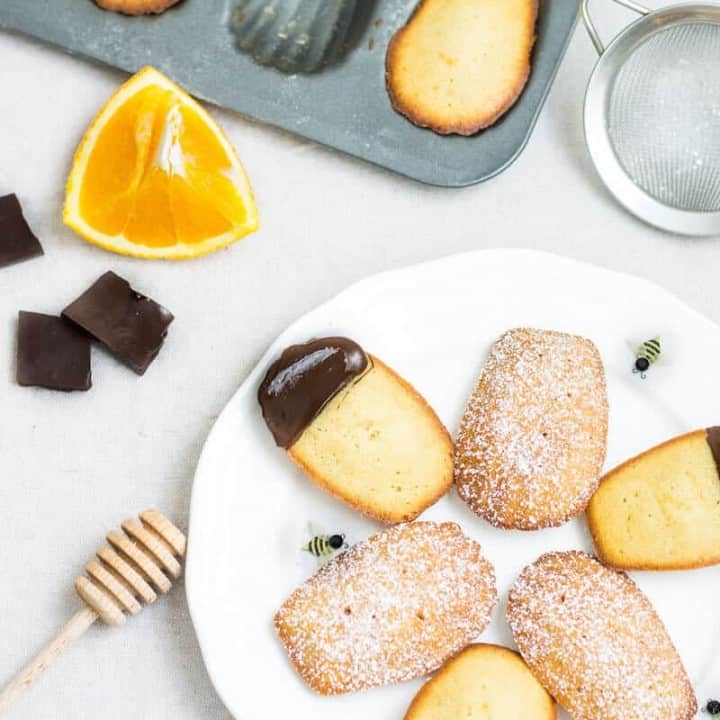 honey and orange madeleines