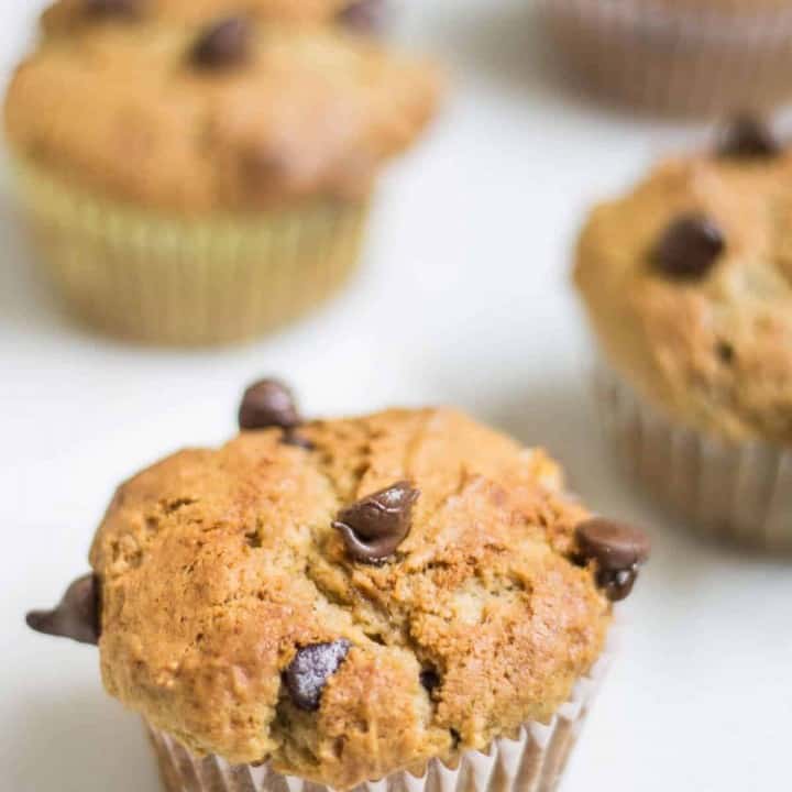 banana chocolate chip muffins