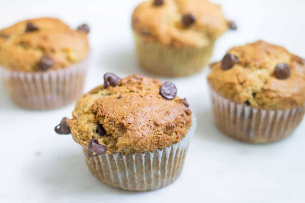 banana chocolate chip muffins