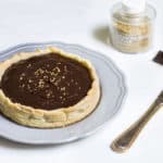 chocolate tart with caramel