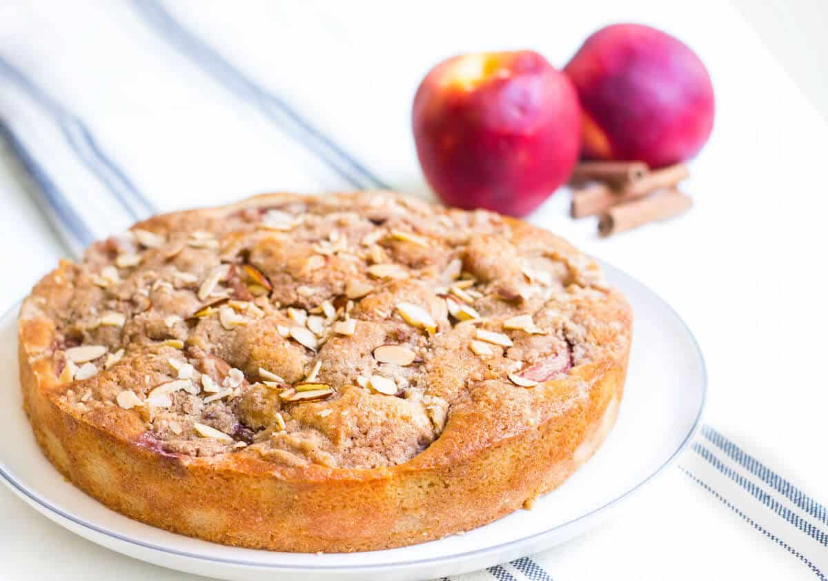 nectarine crumb cake