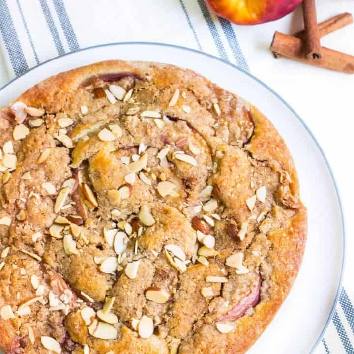 nectarine crumb cake