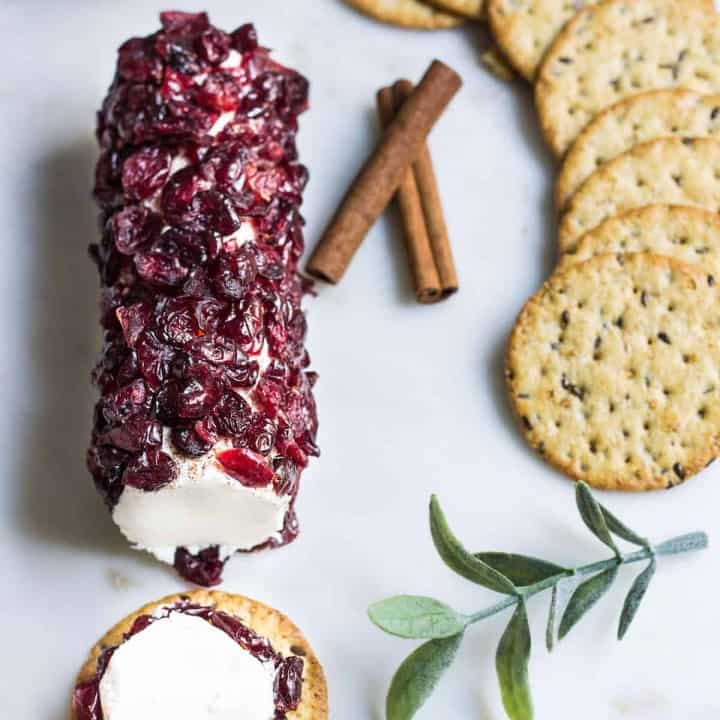 cranberry cheese log