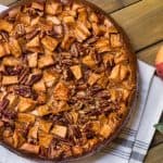Apple Pecan Cheesecake recipe for the fall holidays