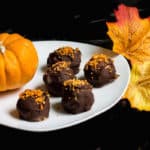 Oreo Truffles made with Pumpkin Spice Oreos