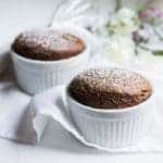 Easy Chocolate Souffle Recipe in ramekins