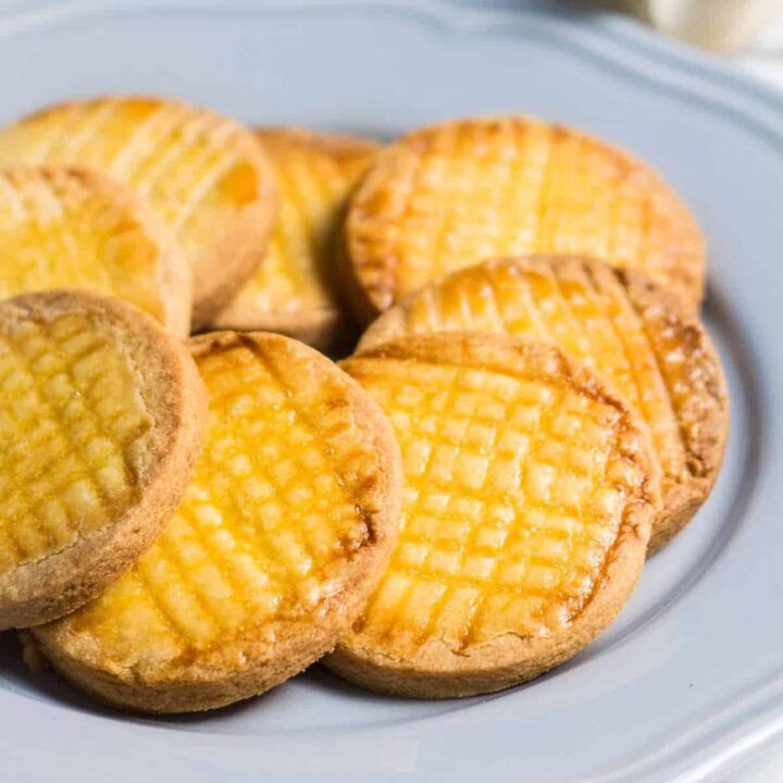 French Butter Cookies, also known as sables. Sweet, salty, and buttery! Easy cookies that are incredibly irresistible. Recipe via MonPetitFour.com
