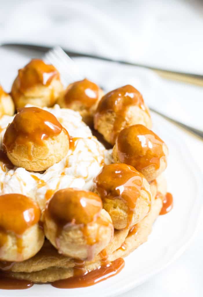 Gateau St. Honore cream puff ball