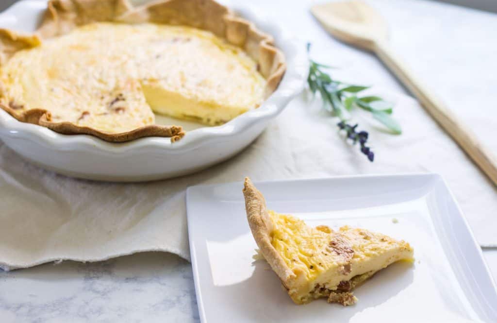 Best Quiche Lorraine Recipe: easy and delicious French breakfast idea via MonPetitFour.com