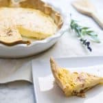 Best Quiche Lorraine Recipe: easy and delicious French breakfast idea via MonPetitFour.com