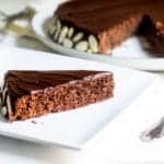Reine de Saba (Julia Child's Chocolate and Almond Cake). Rich, simple, and perfectly chocolate-y! Recipe via MonPetitFour.com