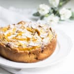 Frangipane Tart with Oranges: a sweet, almond cream tart with delicious orange wedges. Recipe via MonPetitFour.com