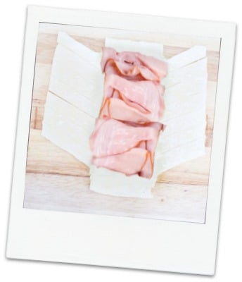 Ham and Cheese Pastry Braid: crowd-pleasing breakfast dish or appetizer! Recipe via MonPetitFour.com