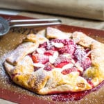Strawberry Galette: a rustic, French strawberry pie. So easy and so delicious! Recipe via MonPetitFour.com
