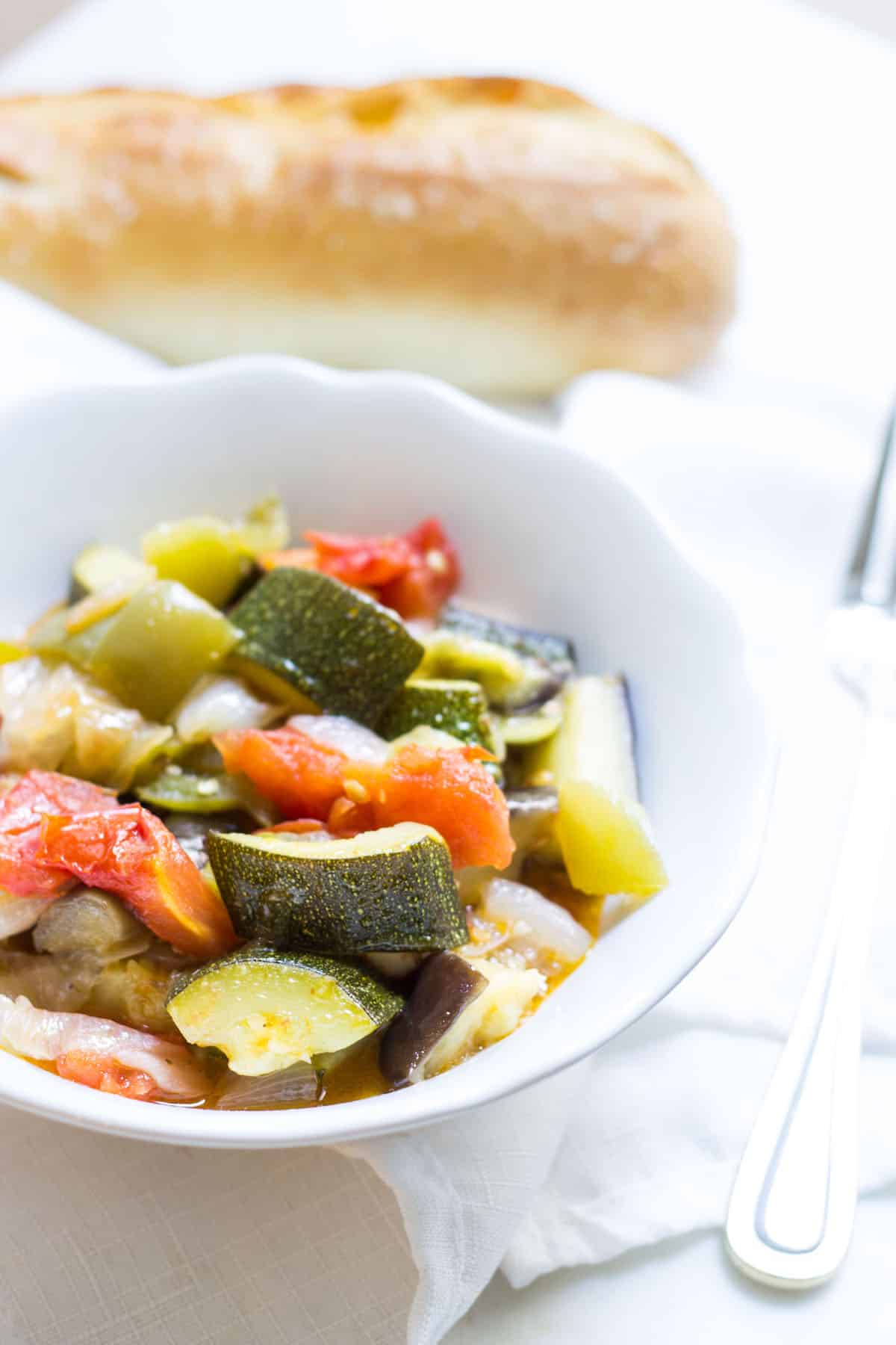 Easy ratatouille recipe in a bowl