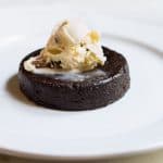 Chocolate Fudge Cakes made in the Instant Pot! Easy, quick recipe via MonPetitFour.com