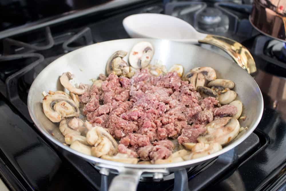 Easy Beef Lasagna ground beef via Mon Petit Four