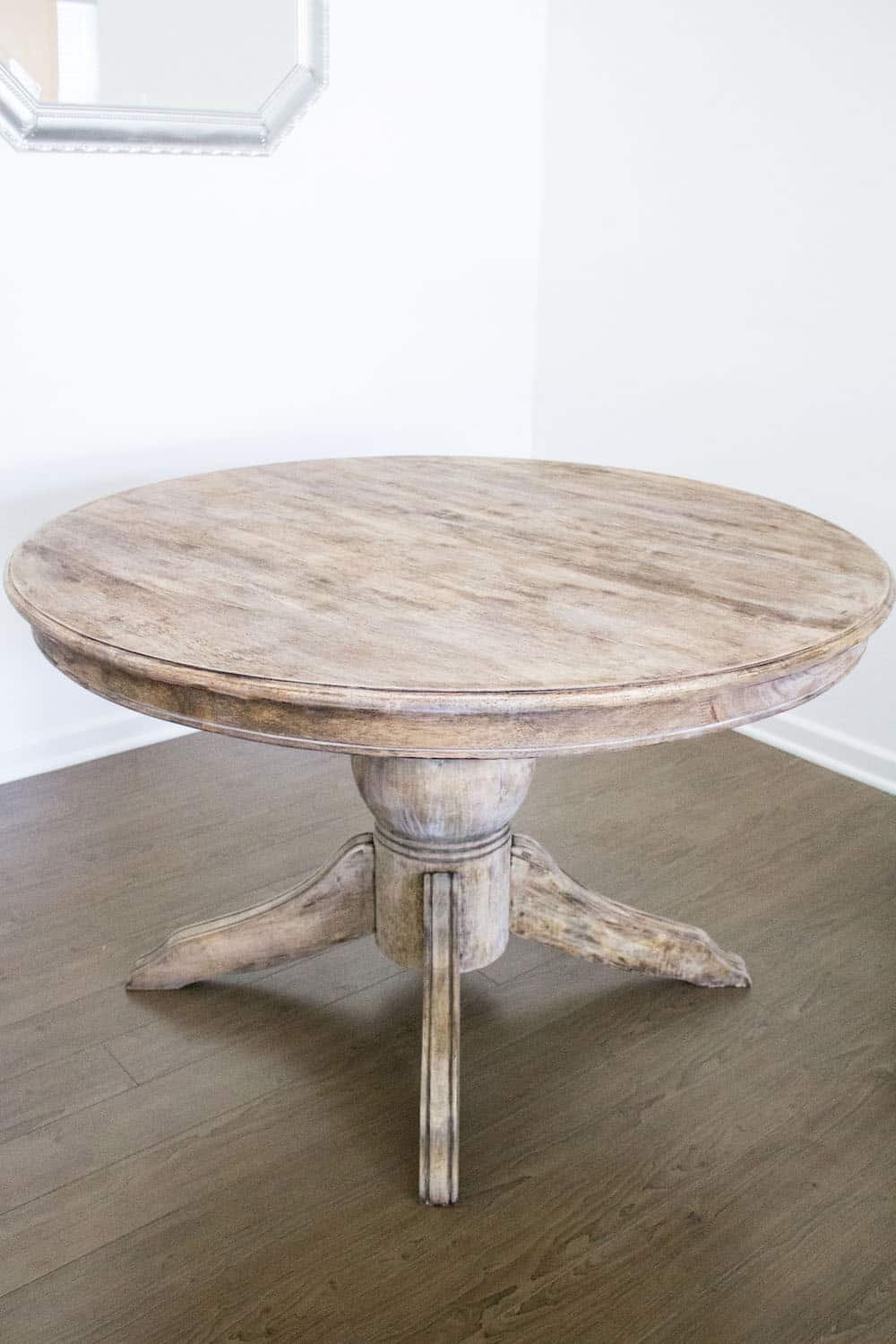 How to Strip Paint Off Wood French Style Dining Table weathered look