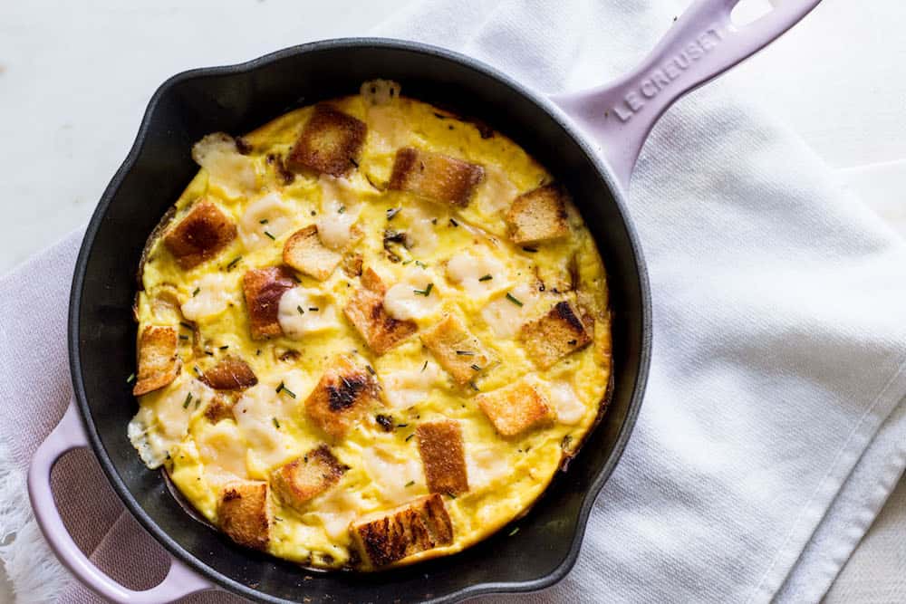 baked frittata landscape shot