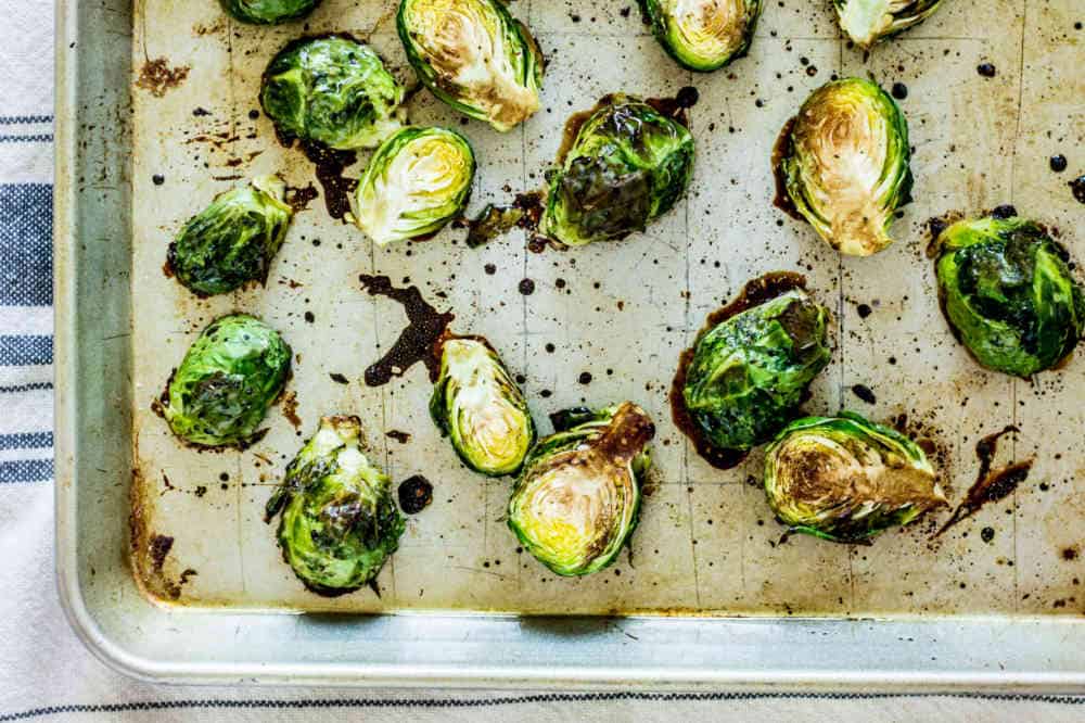 Roasted Brussels Sprouts with Balsamic Vinegar