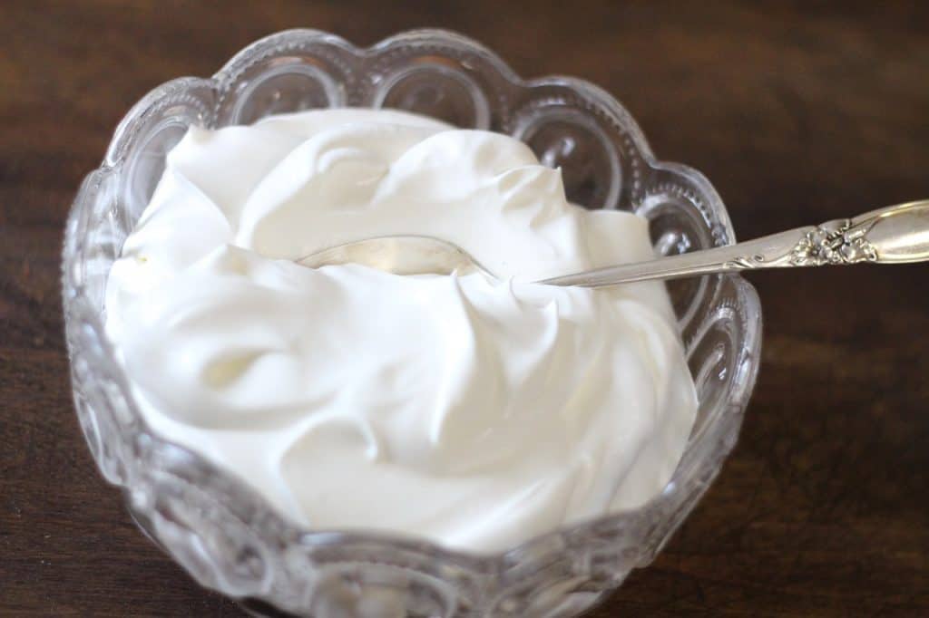 whipped cream crepe filling
