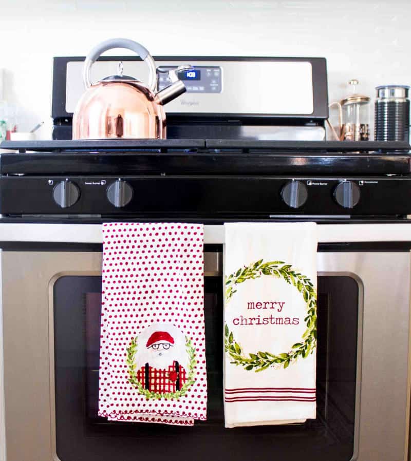 christmas kitchen towels from target