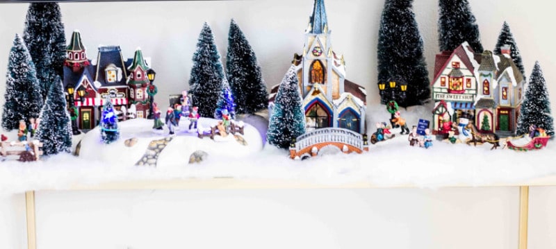 christmas village from bed bath beyond
