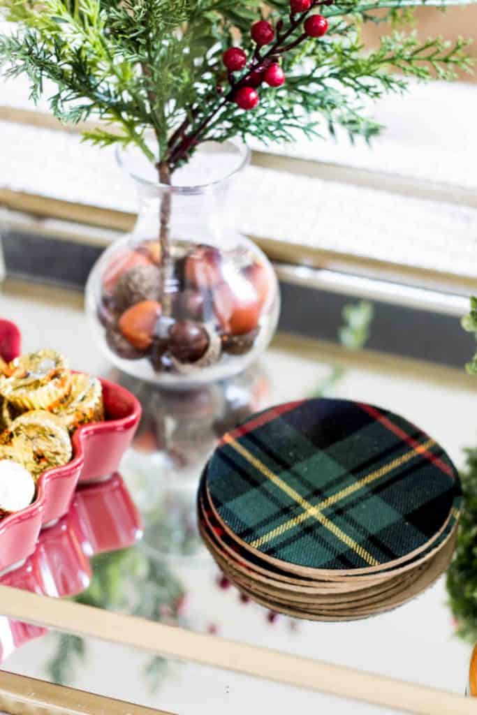plaid coasters from Target