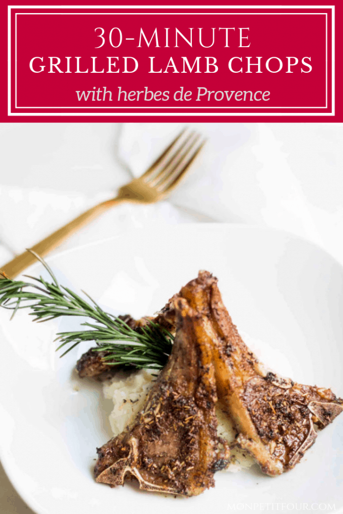 Lamb Chops Recipe with Herbes de Provence made in 30 minutes! Recipe via MonPetitFour.com