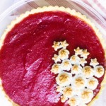 Cranberry Tart Recipe: a sweet and tart dessert made with fresh cranberries and French pastry crust. Recipe via MonPetitFour.com