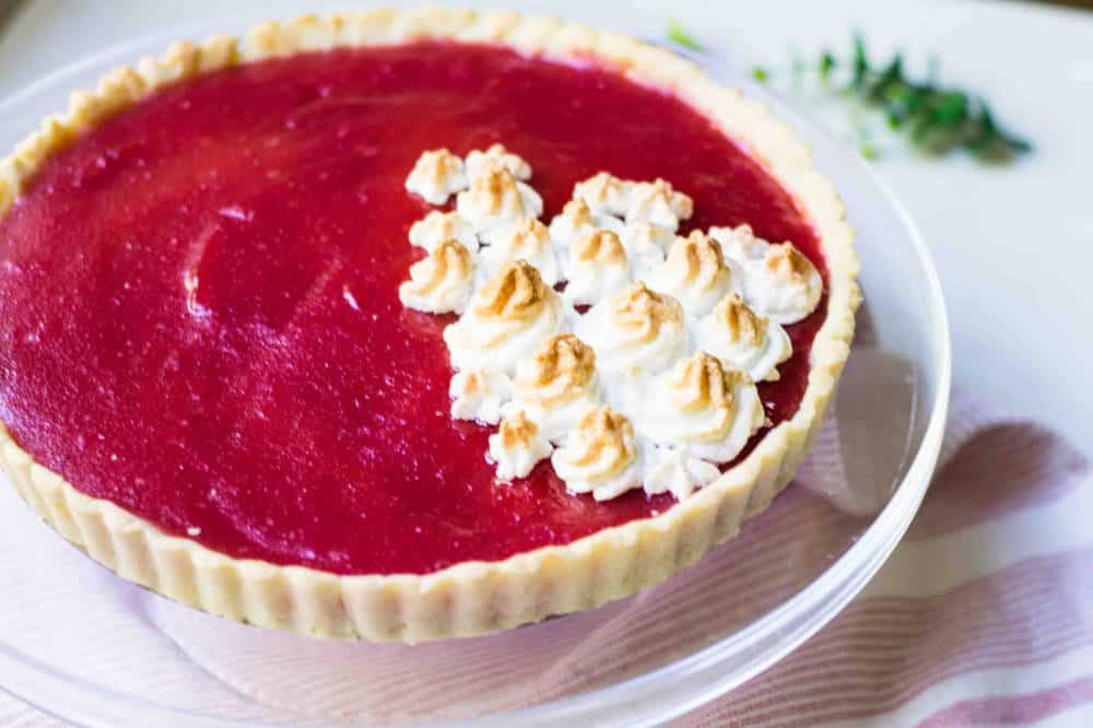 Cranberry Tart made with French Pastry Crust image