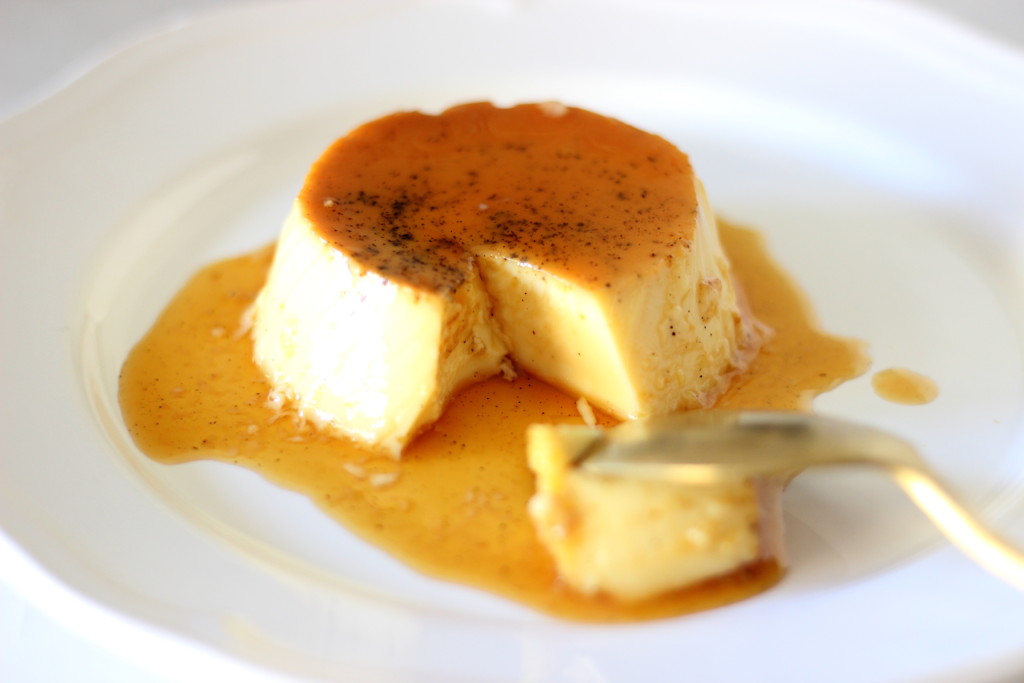 creme caramel split open image