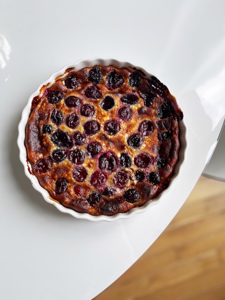 Cherry Clafoutis overhead image