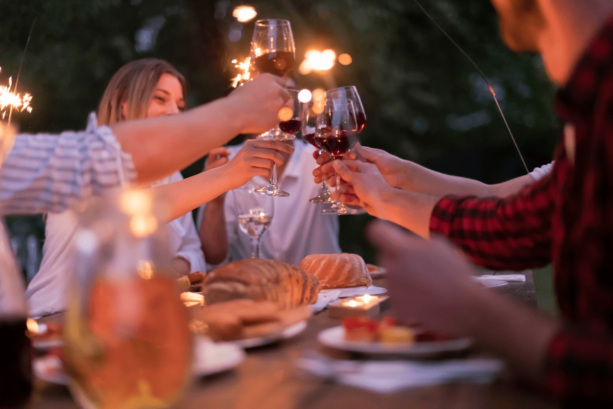 french dinner party image