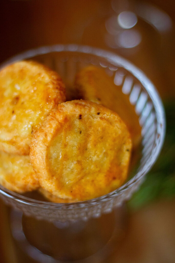 cheddar crackers close up image