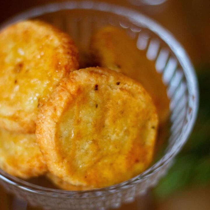 cheddar crackers close up image